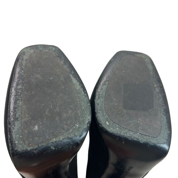 Bottega Veneta Suede Platform Booties Black Size 37.5 - Picture 11 of 12